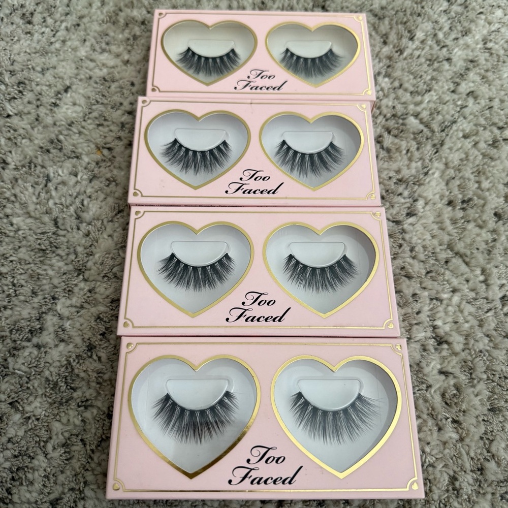 NIB Too Faced Better Than Sex Faux Mink False Lashes - Set of 6